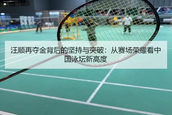 汪顺再夺金背后的坚持与突破：从赛场荣耀看中国泳坛新高度